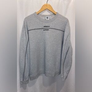 2/60$‎ Men’s ADIDAS R.Y.V light gray CREW SWEATER size Large